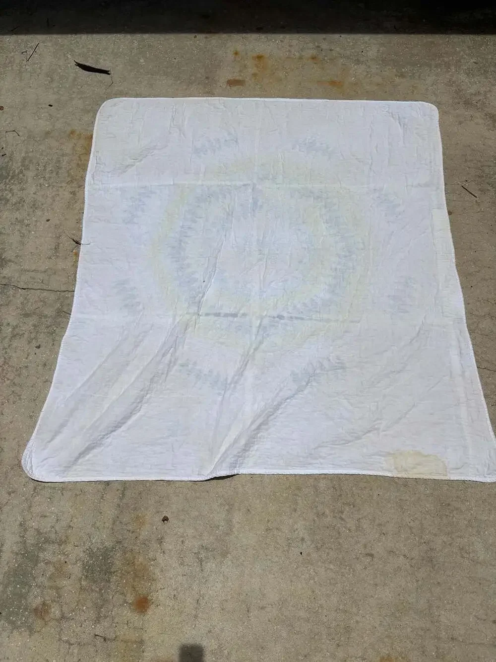 70s Pastel Dandy Lone Star Faded Patchwork Quilt